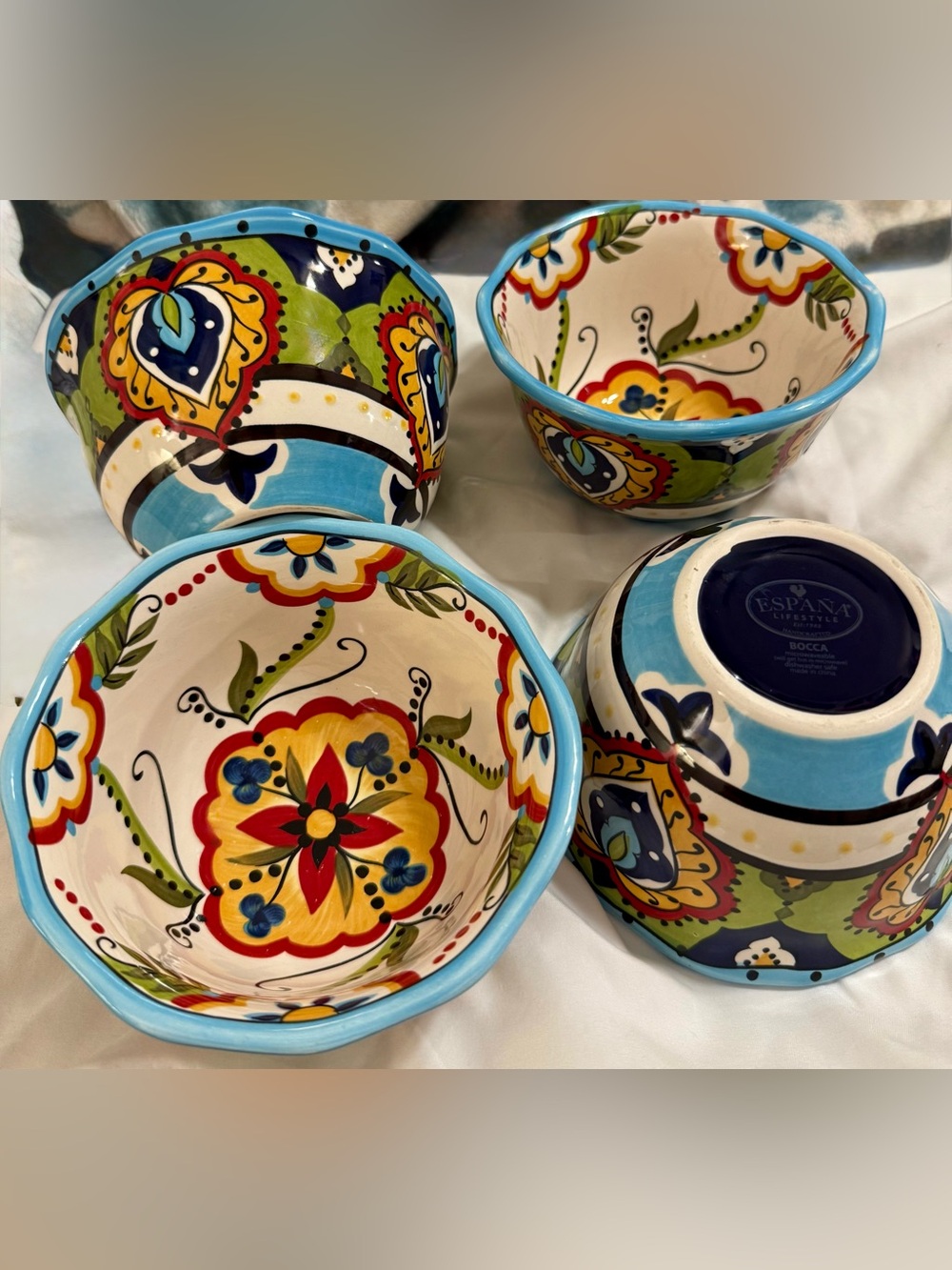4 “Bocca” by Tabletops Unlimited soup bowls. Espana lifestyle.